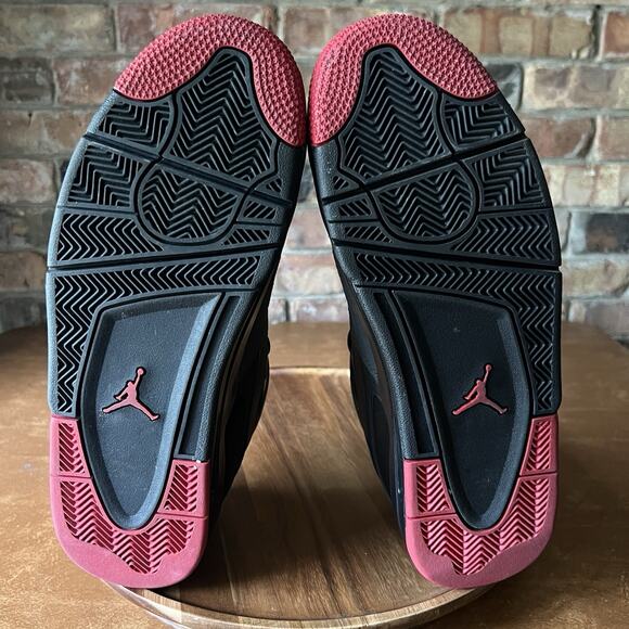 Nike Air Jordan 4 RM Bred Red Black Men's 11 Shoes Sneakers - Picture 6 of 16
